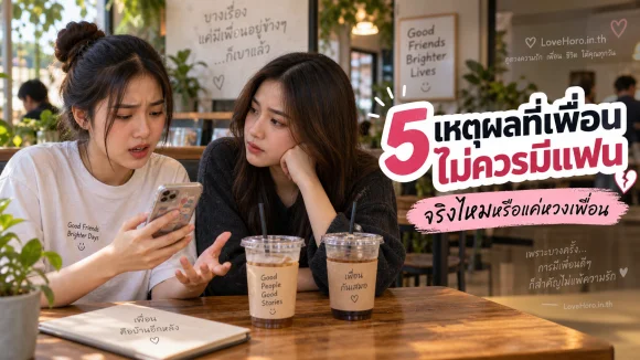 5 เหตุผลที่เพื่อนไม่ควรมีแฟน จริงไหมหรือแค่หวงเพื่อน
