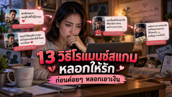 หญิงไทยไล่ดูแชทจากคำหวานถึงคำขอเงิน