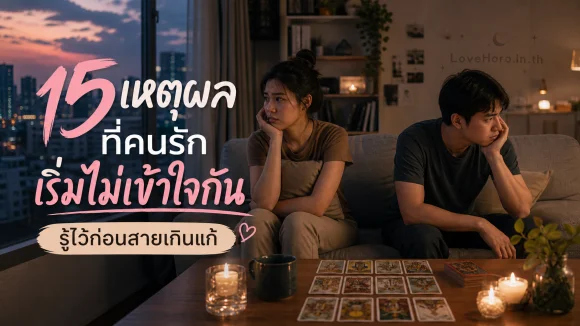 คนรักเริ่มไม่เข้าใจกัน
