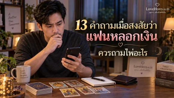 13 คำถามเมื่อสงสัยว่าแฟนหลอกเงิน ควรถามไพ่อะไร