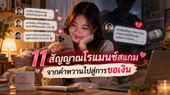 หญิงไทยเห็นแชทคำหวานเปลี่ยนเป็นคำขอเงิน