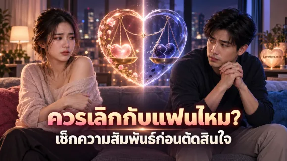 แบบประเมินความสัมพันธ์ก่อนตัดสินใจเลิกกับแฟน